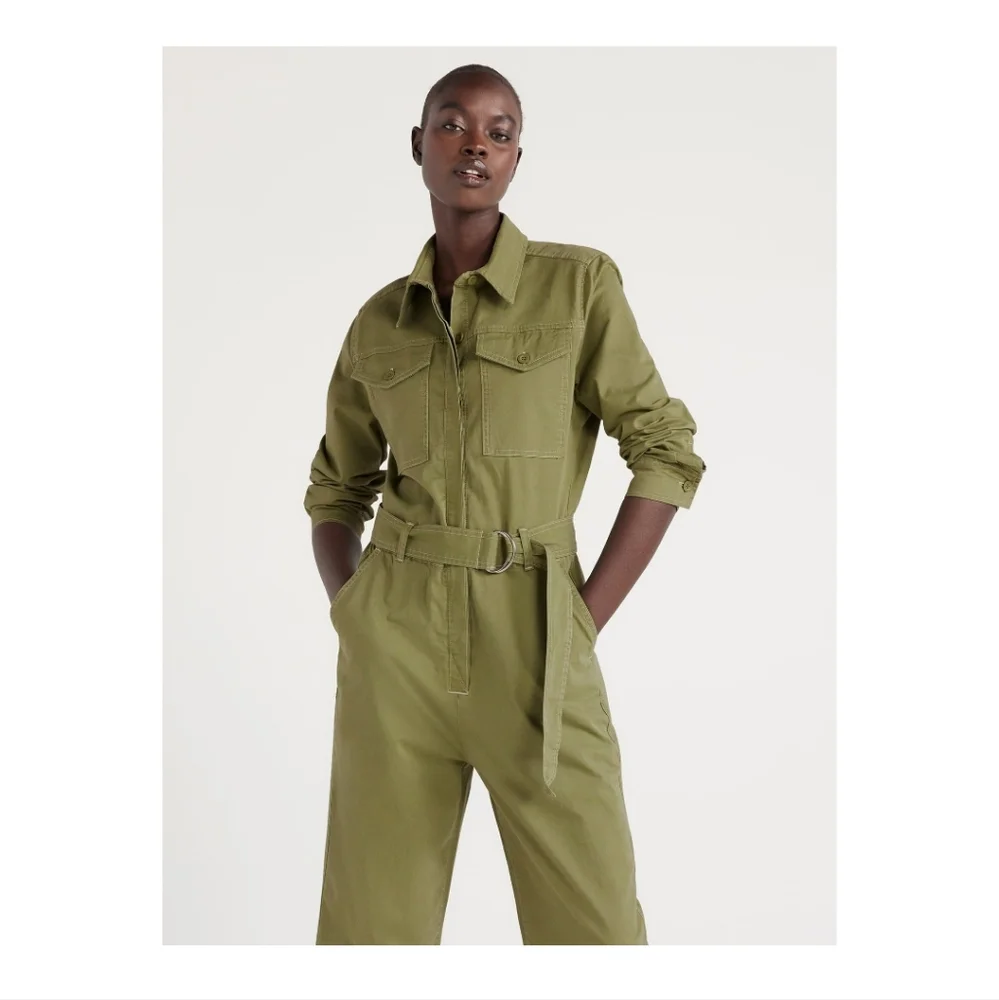 FREE ASSEMBLY GREEN STRETCHY SIZE XXL JUMPSUIT - Picture 2 of 6